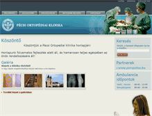 Tablet Screenshot of pecsiortopedia.hu